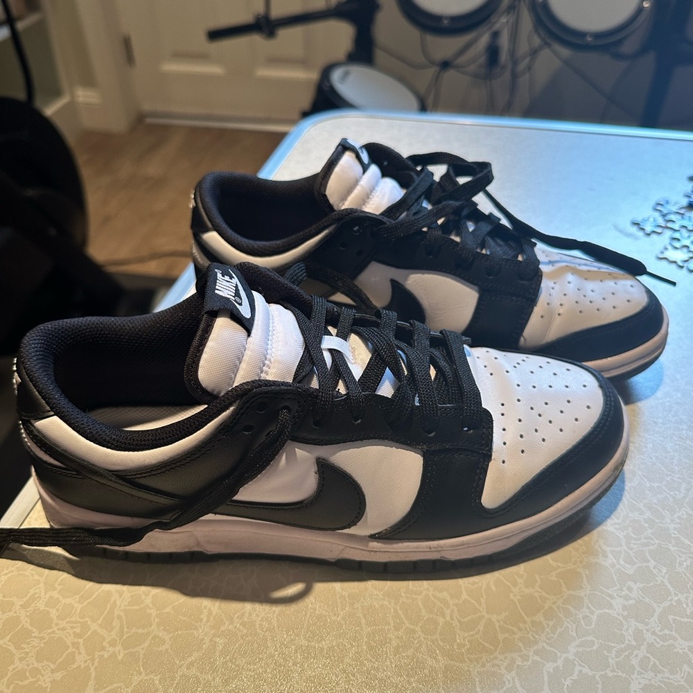 Nike Black And White Dunk Low Gem